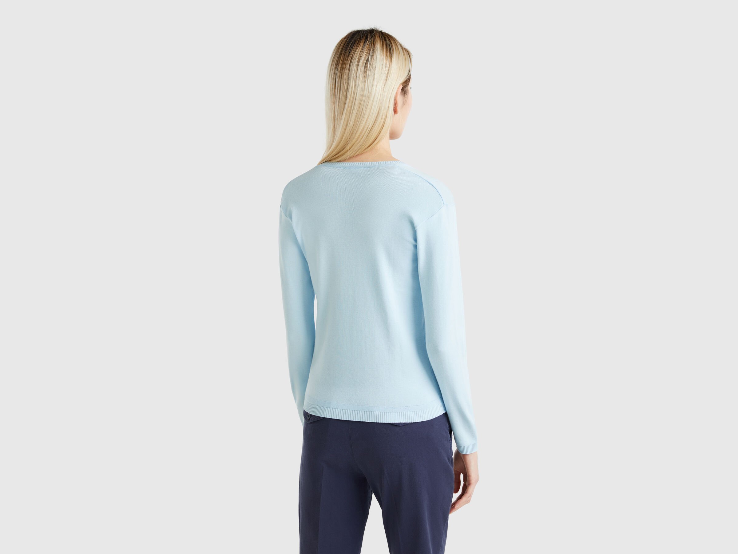 V NECK SWEATER L/S Femme image number 1
