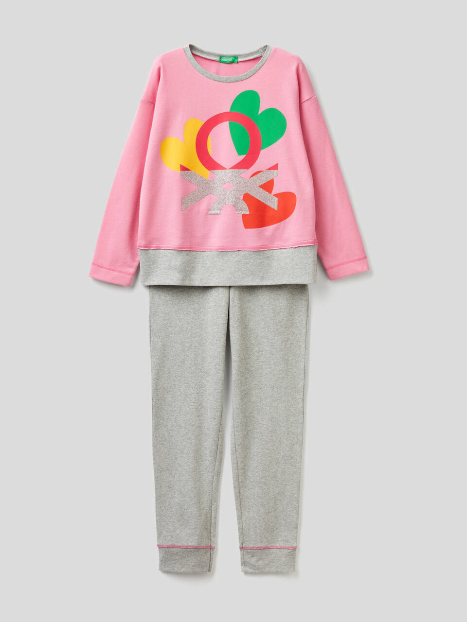 Pyjama 100 % coton à logo image number 1