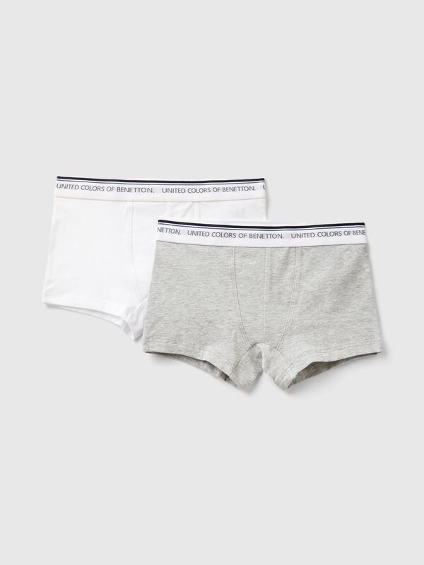 Deux caleçons avec élastique logotypé Garçon