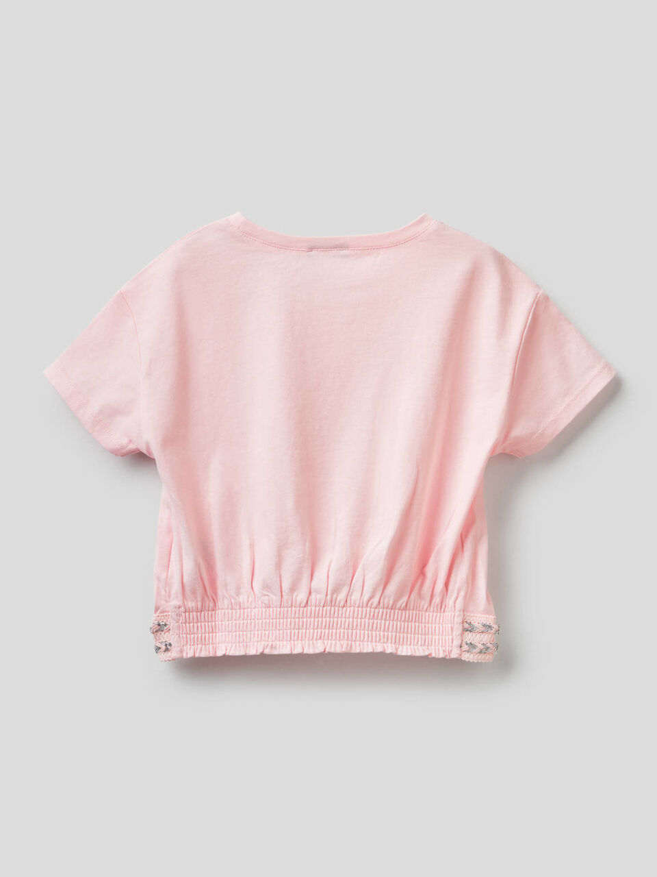 T-shirt en coton avec coupe cropped image number 2