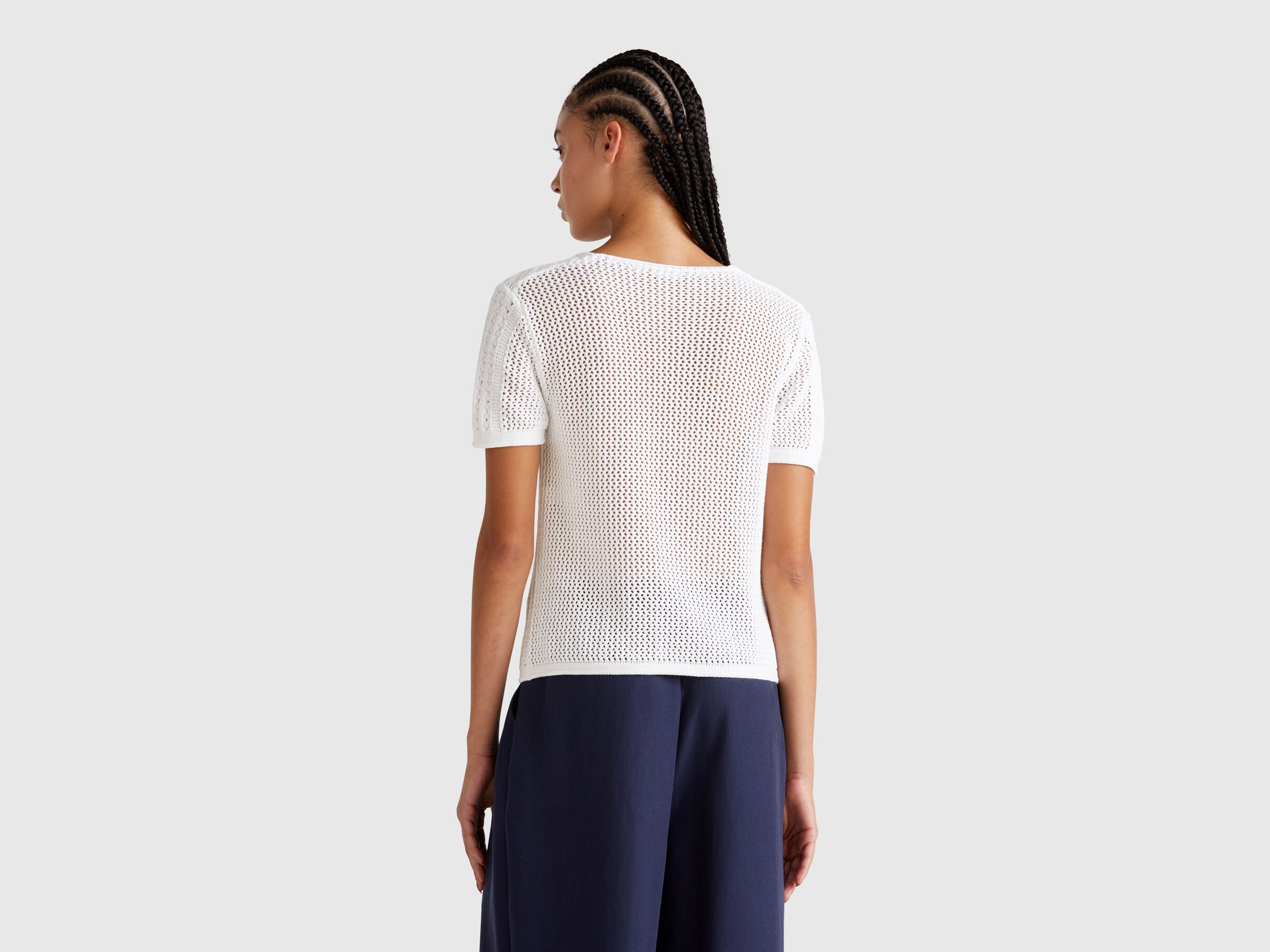 V NECK SWEATER H/S Femme image number 1