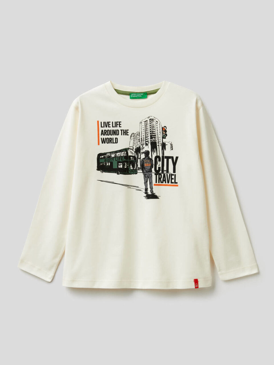 T-shirt en coton bio avec imprimé image number 1