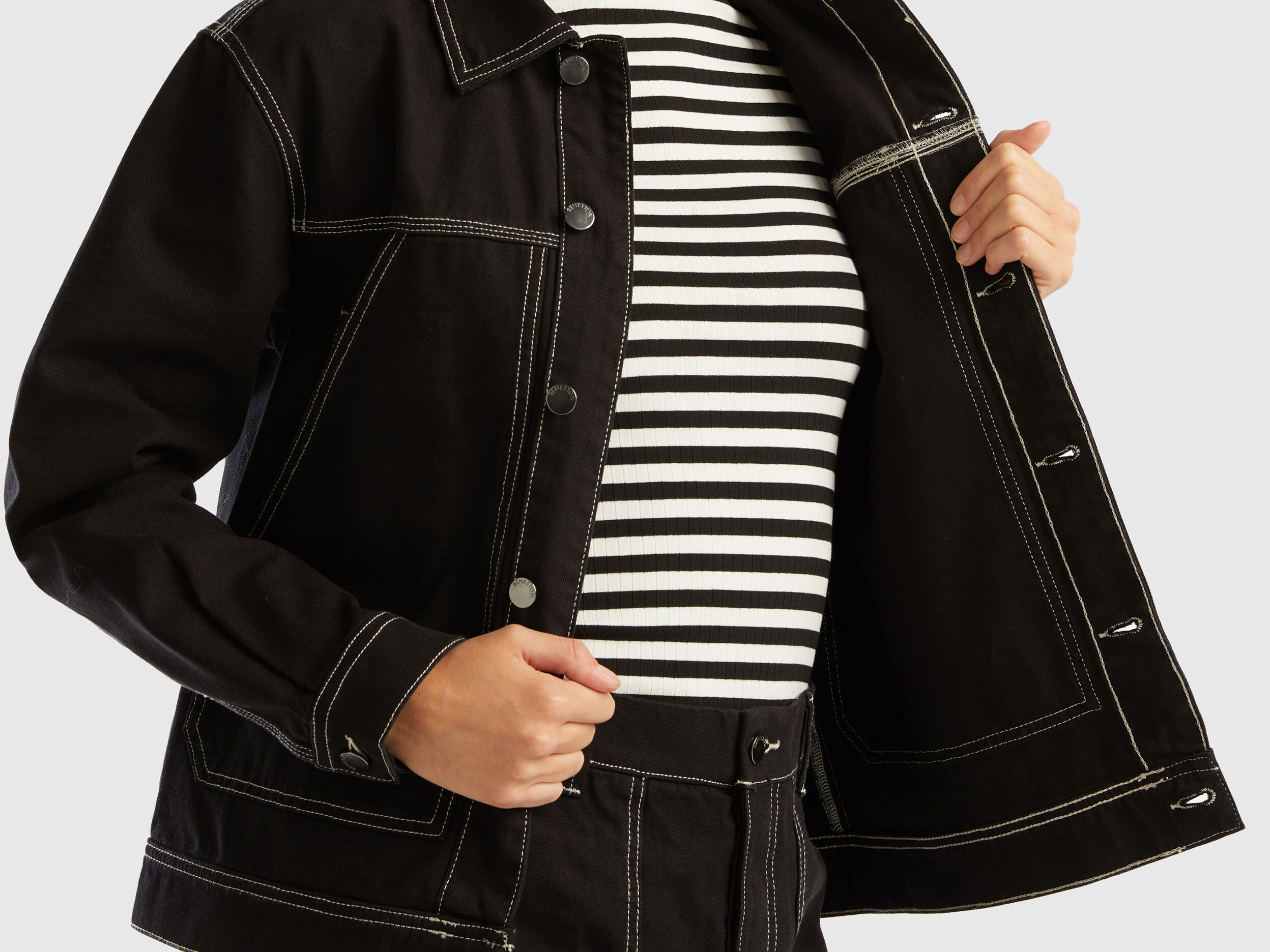 Veste sales toile femme