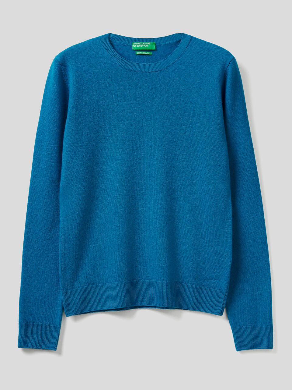 Pull col rond en pure laine vierge image number 1