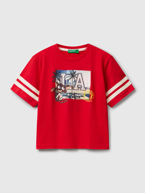 T-shirt overfit avec imprimé photographique Garçon