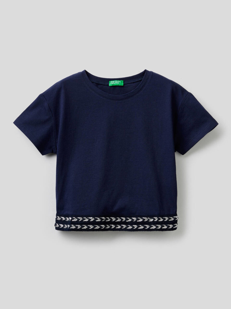 T-shirt en coton avec coupe cropped image number 1