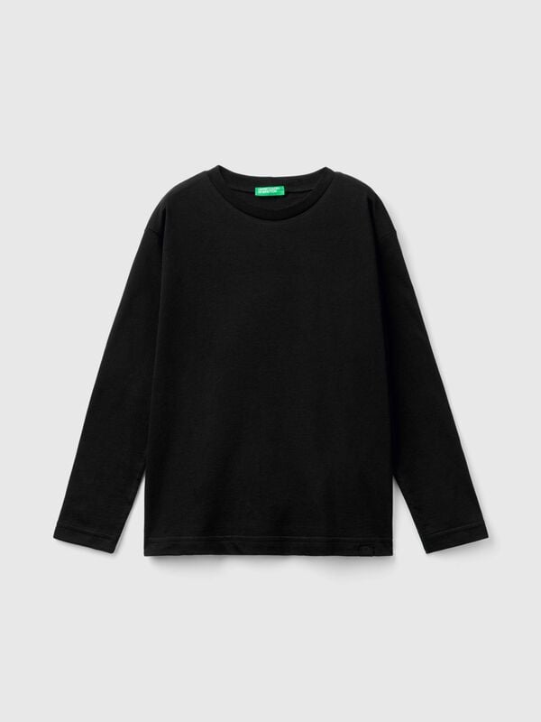 T-shirt col rond en coton Garçon