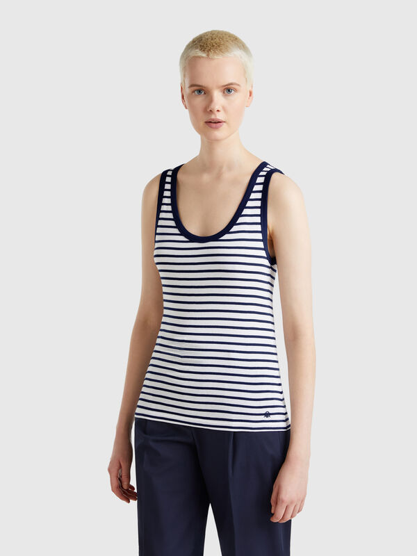 Débardeur rayé 100% coton Femme