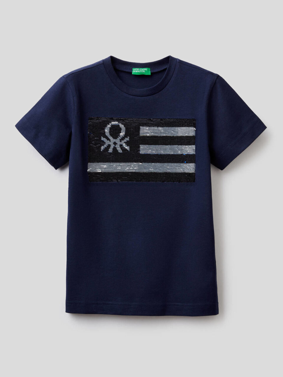 T-shirt en pur coton avec paillettes image number 2