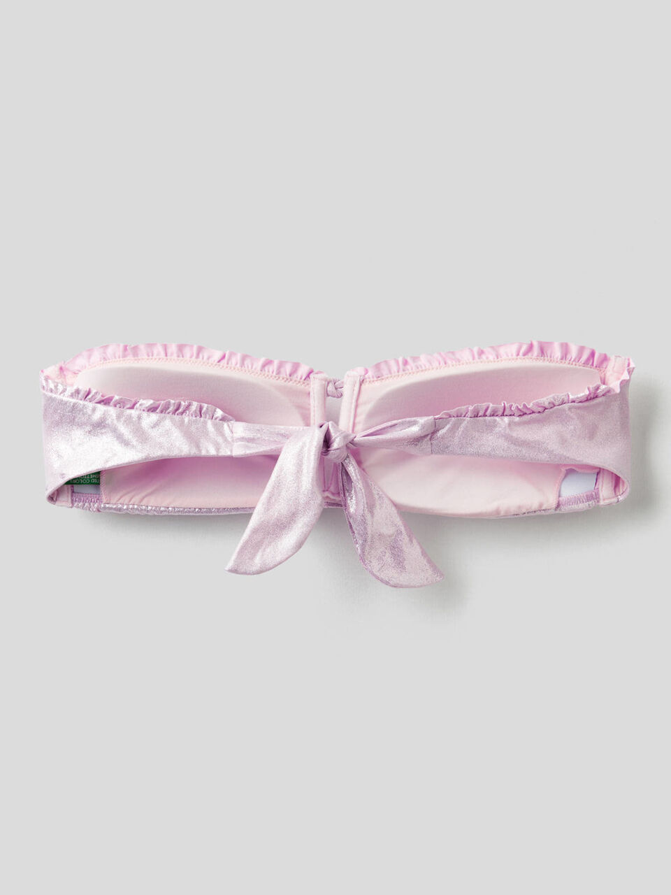 Haut de maillot bandeau effet lamé image number 2