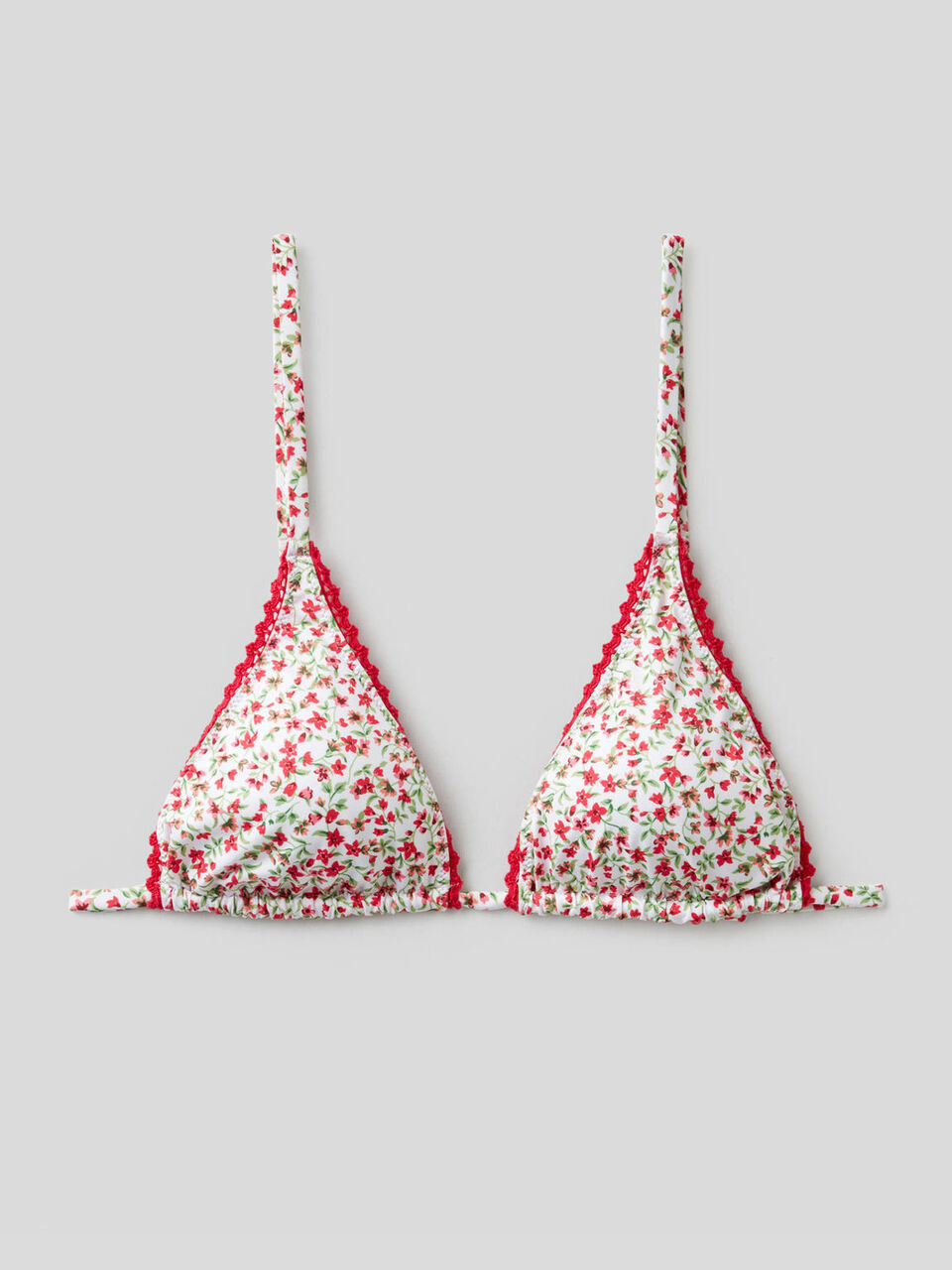 Haut de maillot triangle avec bords en crochet image number 1