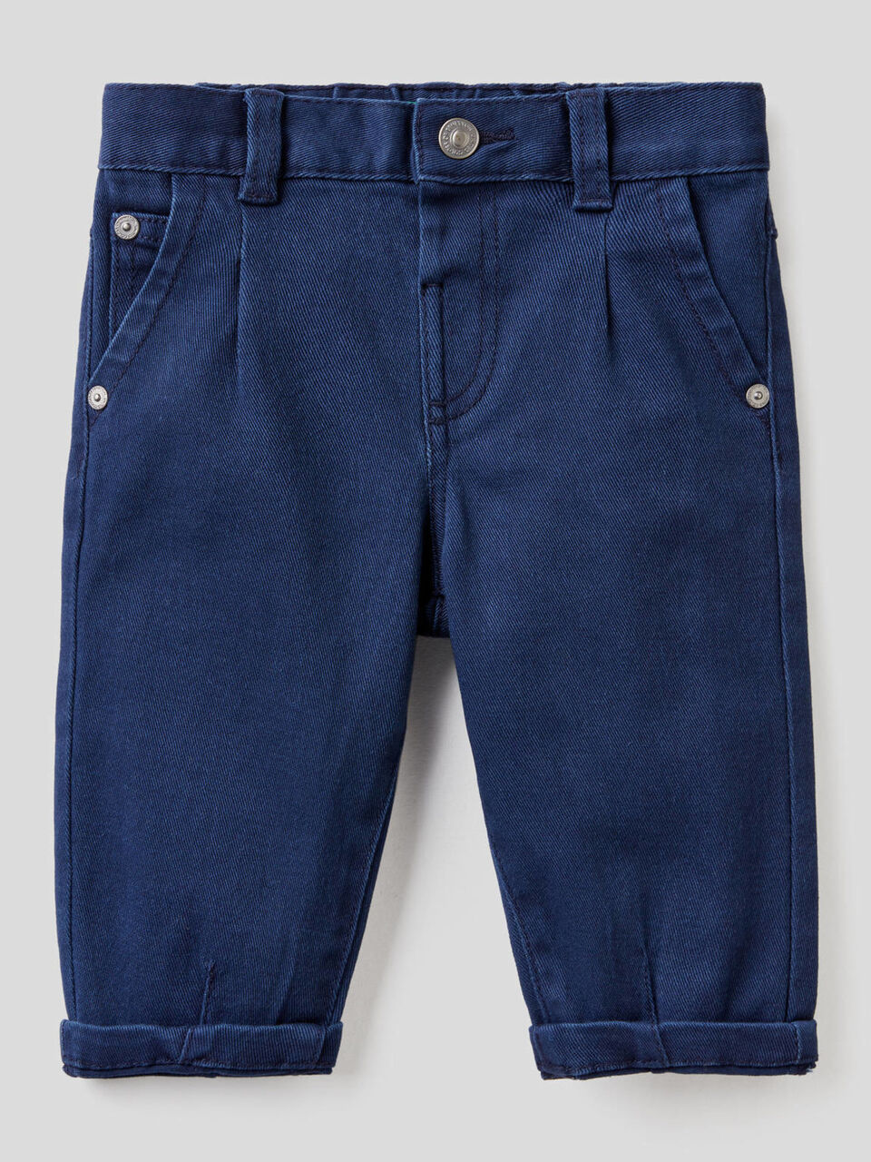 Jeans slouchy en coton stretch image number 1