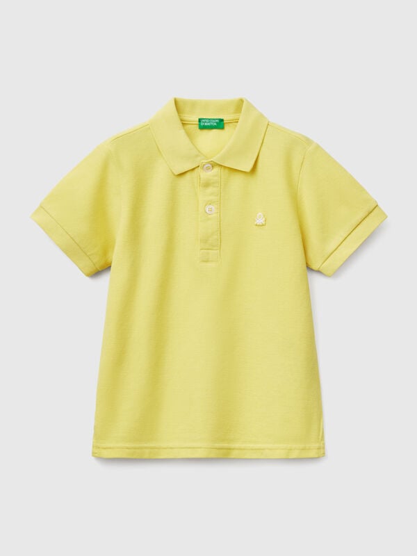 Polo à manches courtes en pur coton Garçon