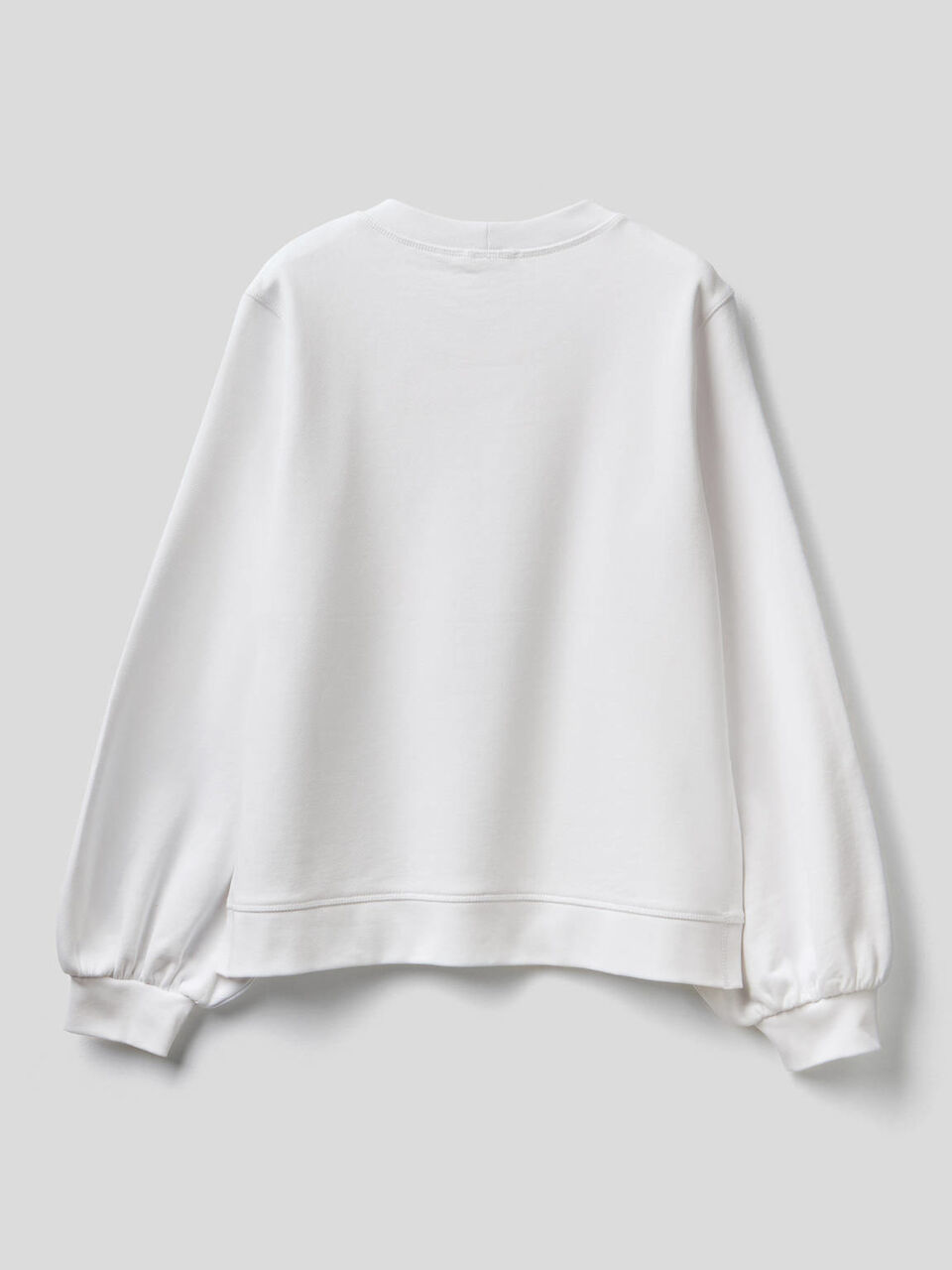 Sweat en coton avec manches bouffantes image number 2