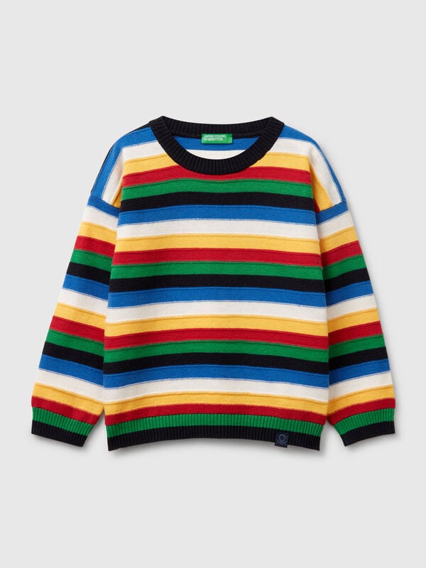 Pull rayé en coton  Garçon