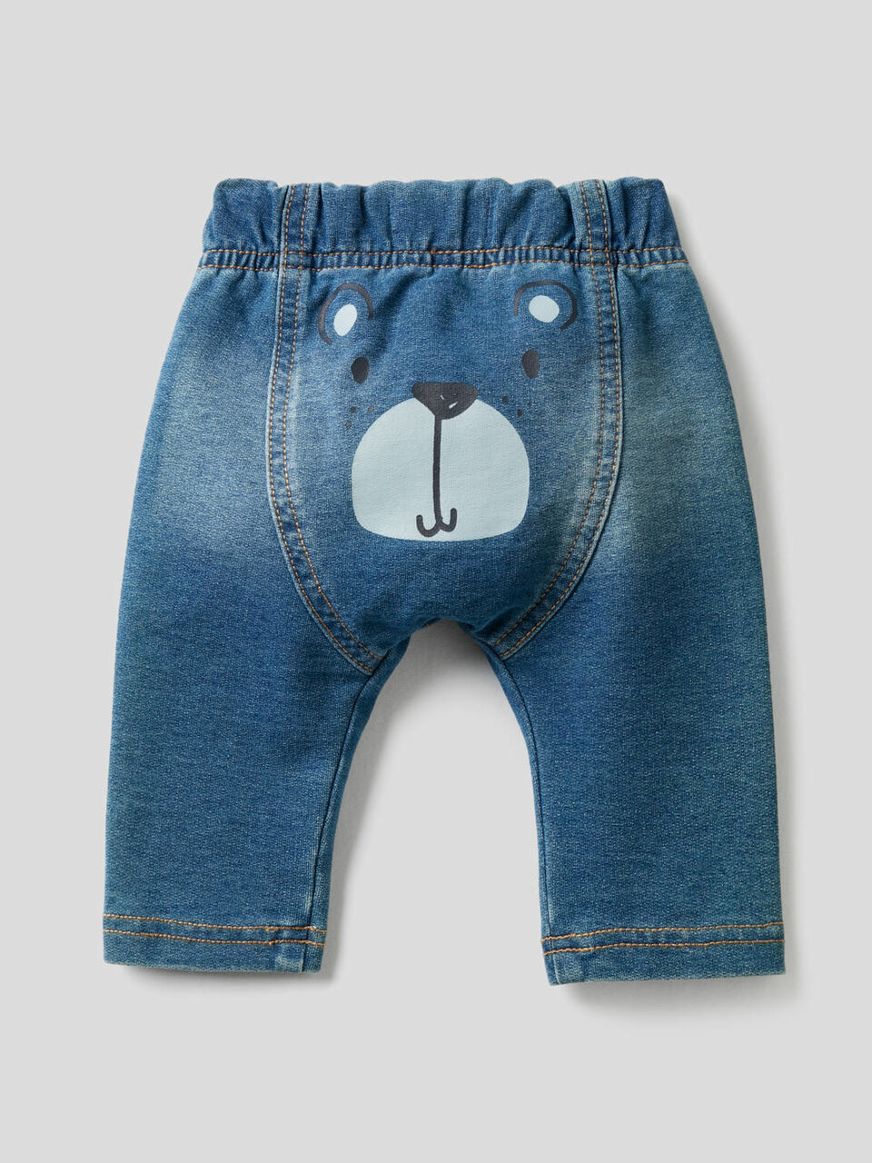 Pantalon effet denim avec imprimé image number 2