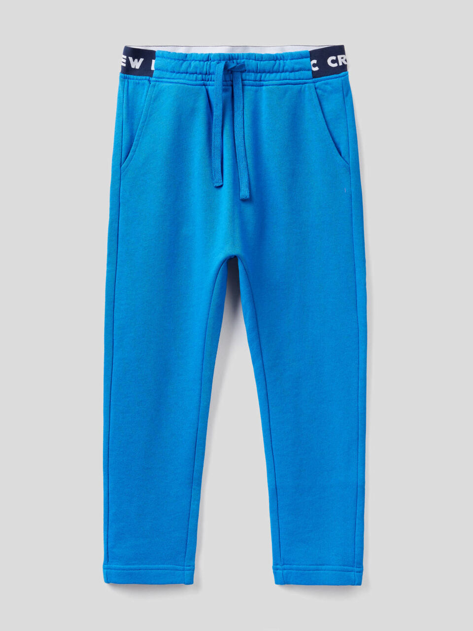 Pantalon en molleton avec élastique décoré du logo image number 1