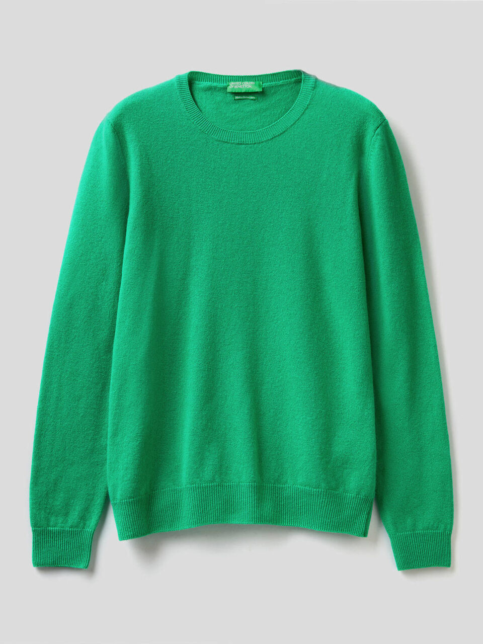 Pull col rond en pure laine vierge image number 1
