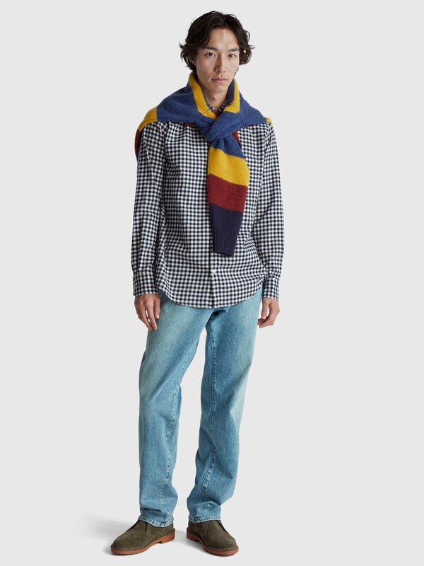 Chemise boutonnée en flanelle Homme