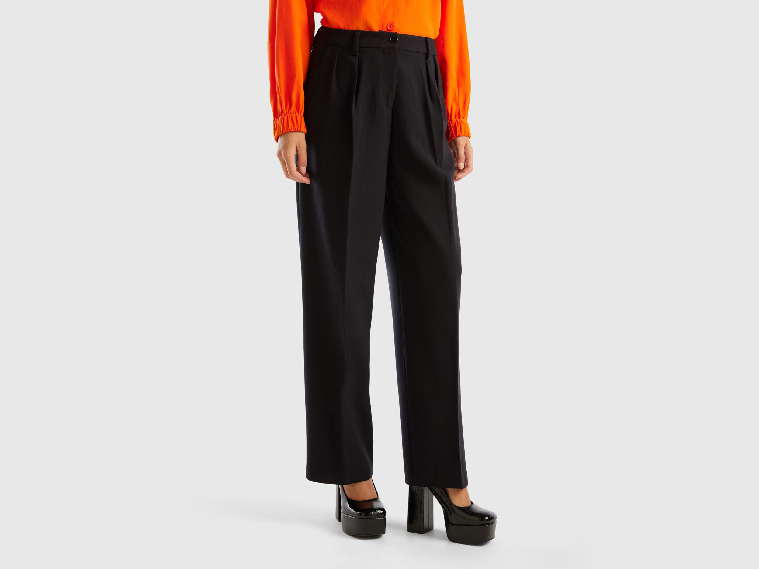 Pantalon ample plissé femme sales