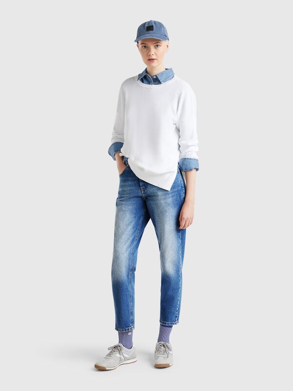 Jean coupe mom Femme