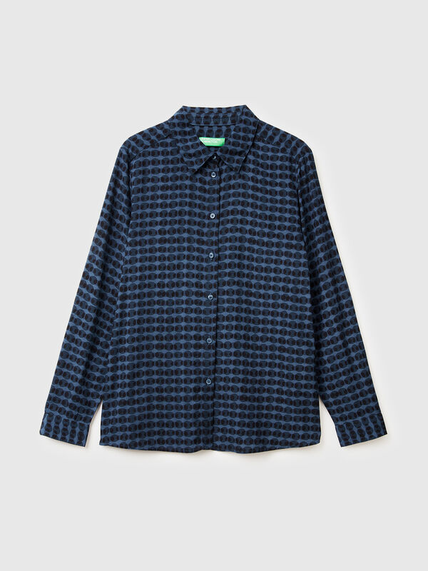 Chemise en viscose à motifs Femme