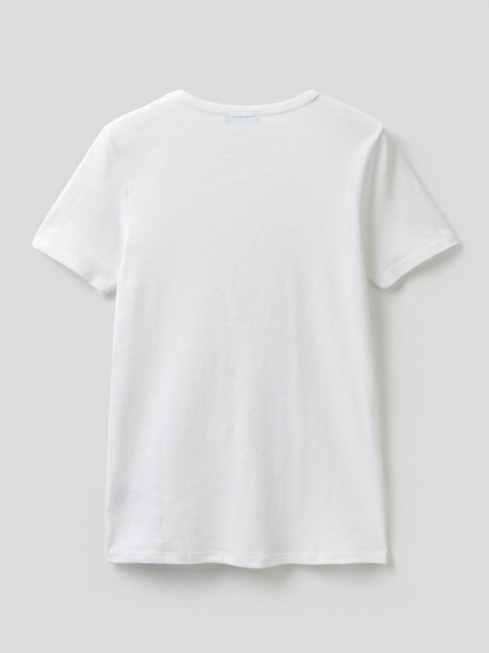 T-shirt 100% coton avec logo imprimé pailleté image number 2