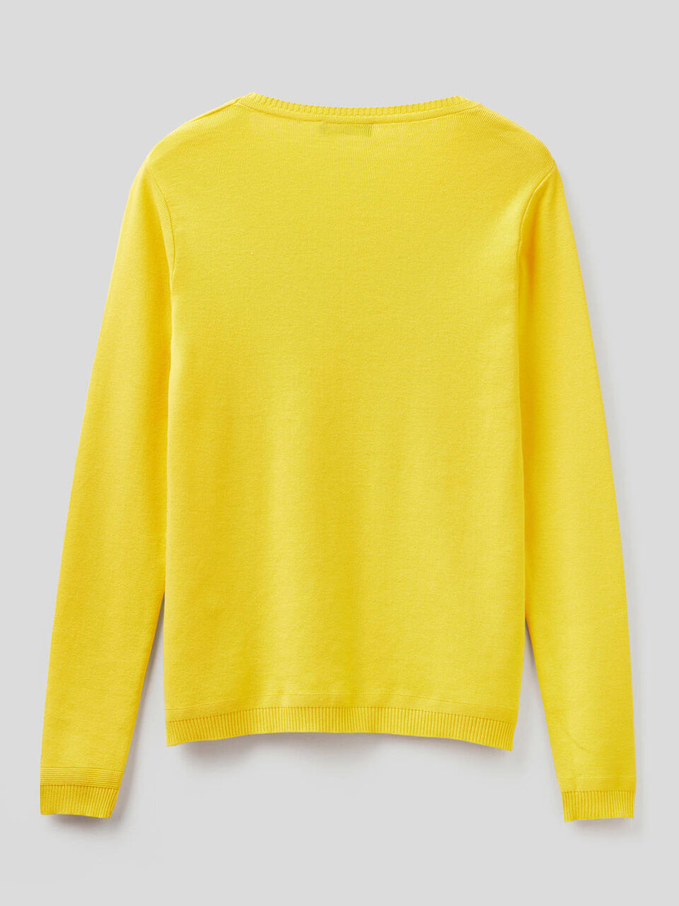 Pull col rond en pur coton image number 2