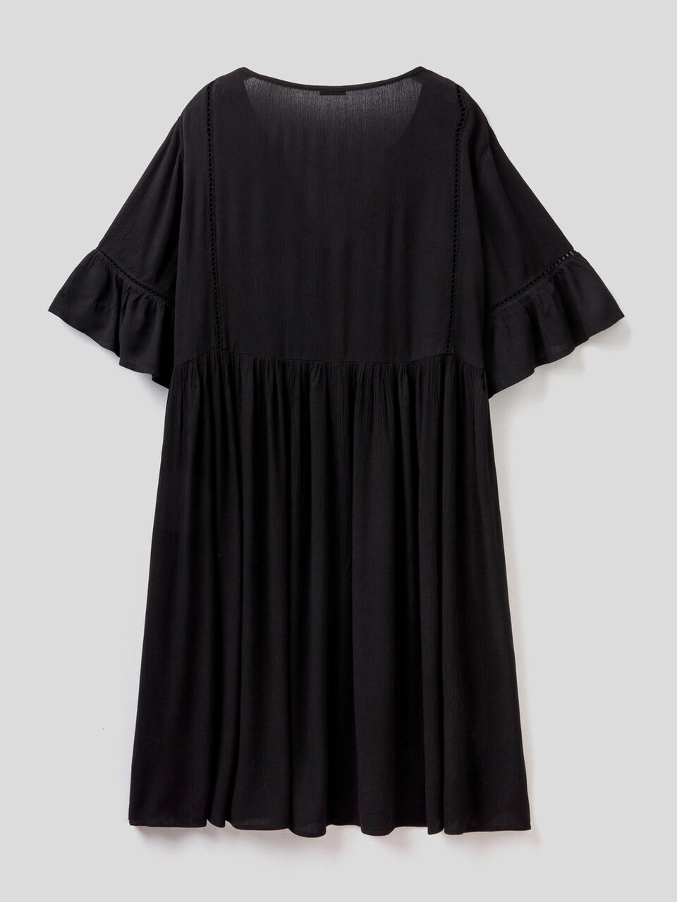 Robe courte avec volant et fronces image number 2