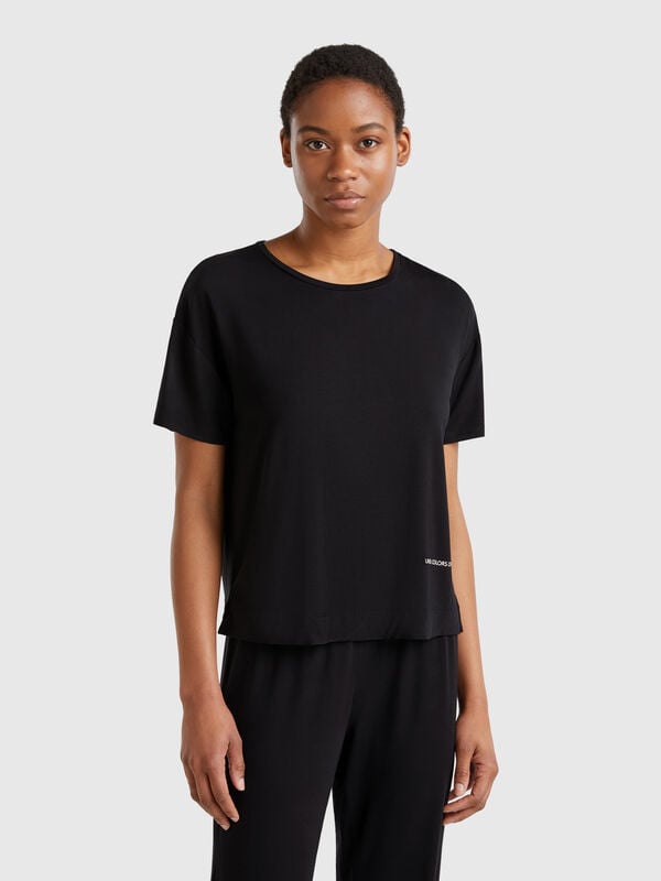 T-shirt en Modal Extensible Femme