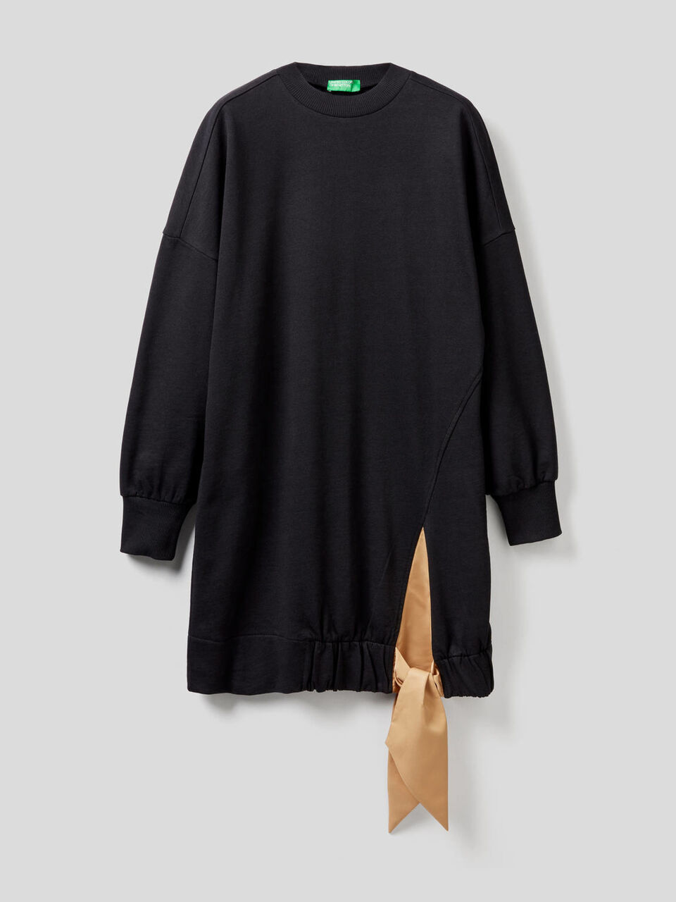 Robe en molleton avec noeud en bas image number 1
