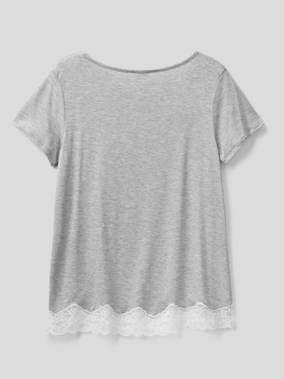 T-shirt à manches courtes avec dentelle image number 2