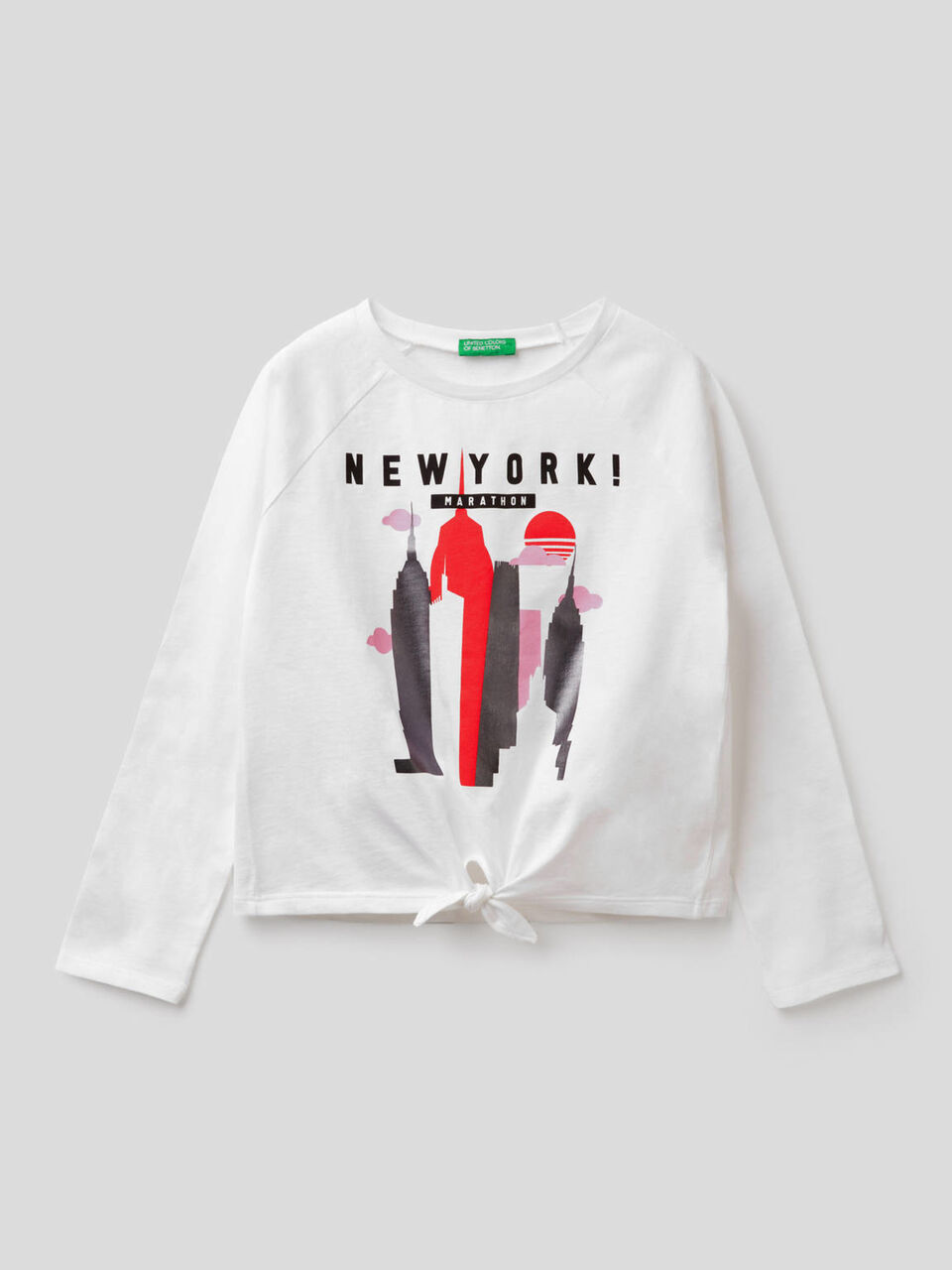 T-shirt 100% coton avec noeud image number 1