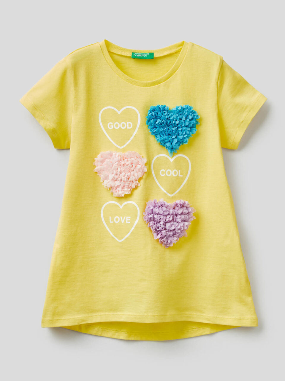 T-shirt avec pétales appliqués image number 1