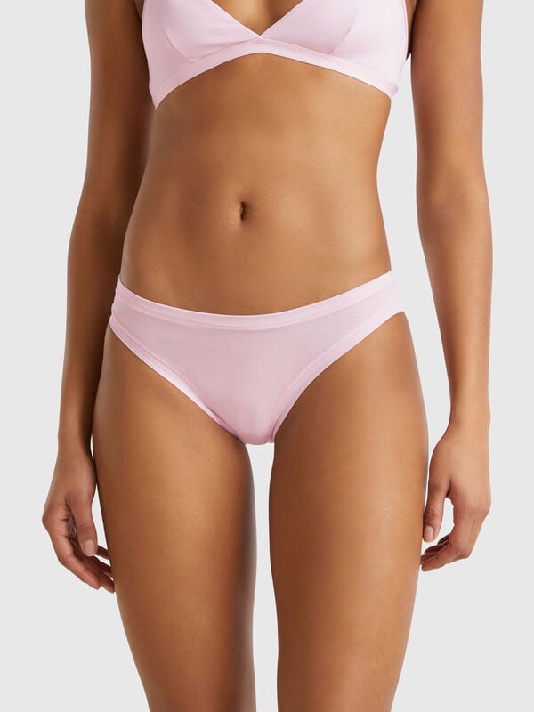 Slip taille basse en coton super stretch Femme
