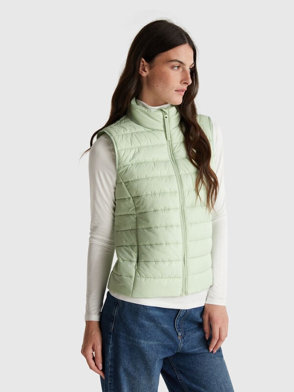 Veste matelassée sans manches coupe slim Femme