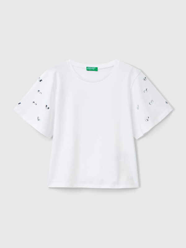 T-shirt manches strass Filles