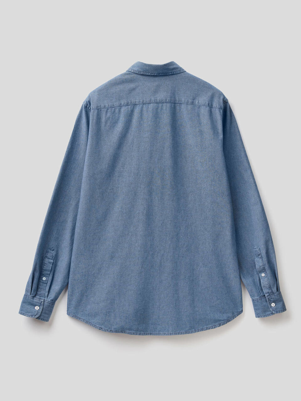 Chemise coupe slim en chambray 100% coton image number 2