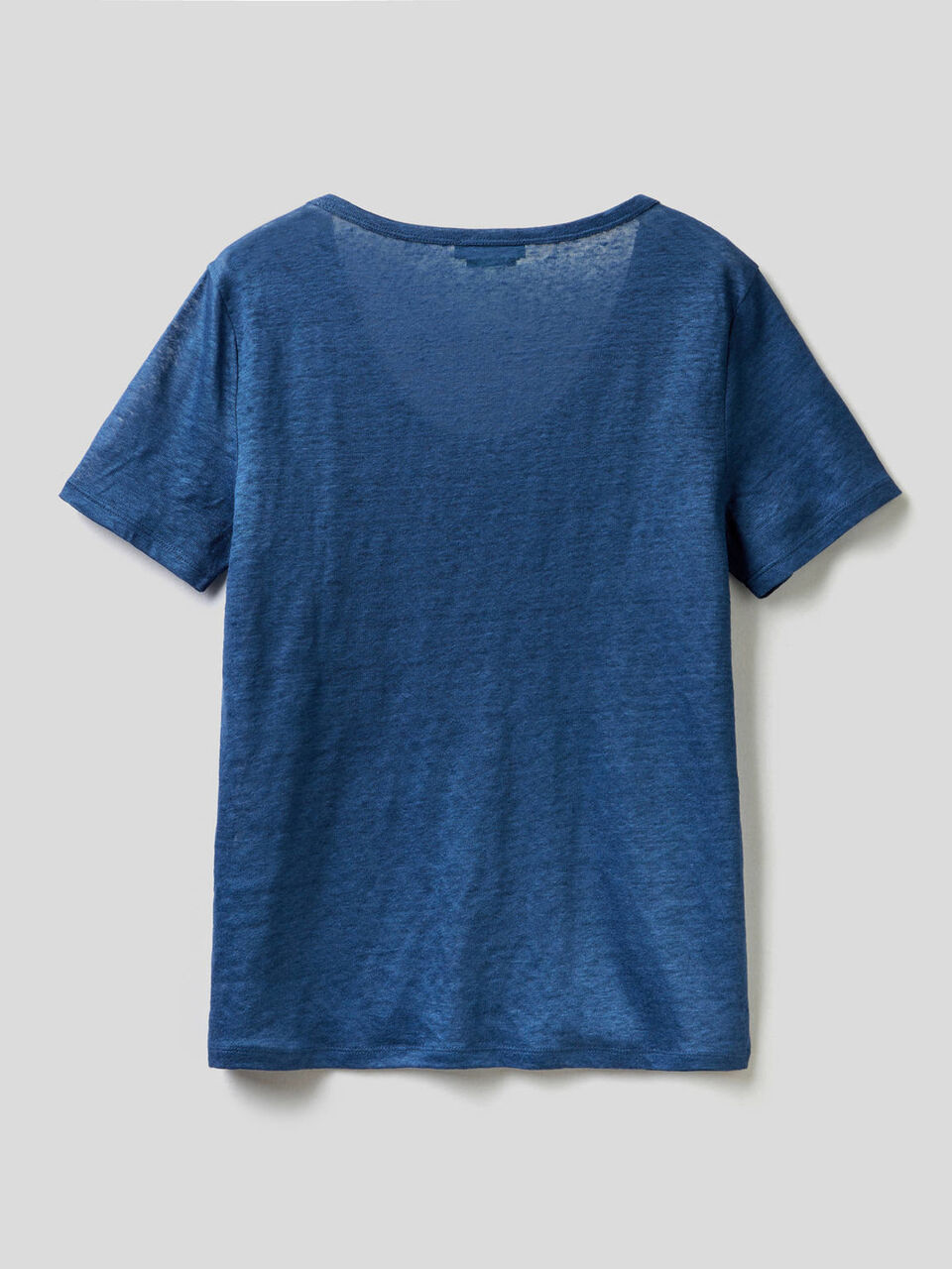T-shirt col rond en pur lin image number 2