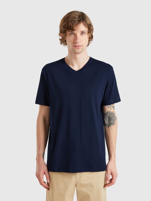T-shirt en coton à longues fibres Homme