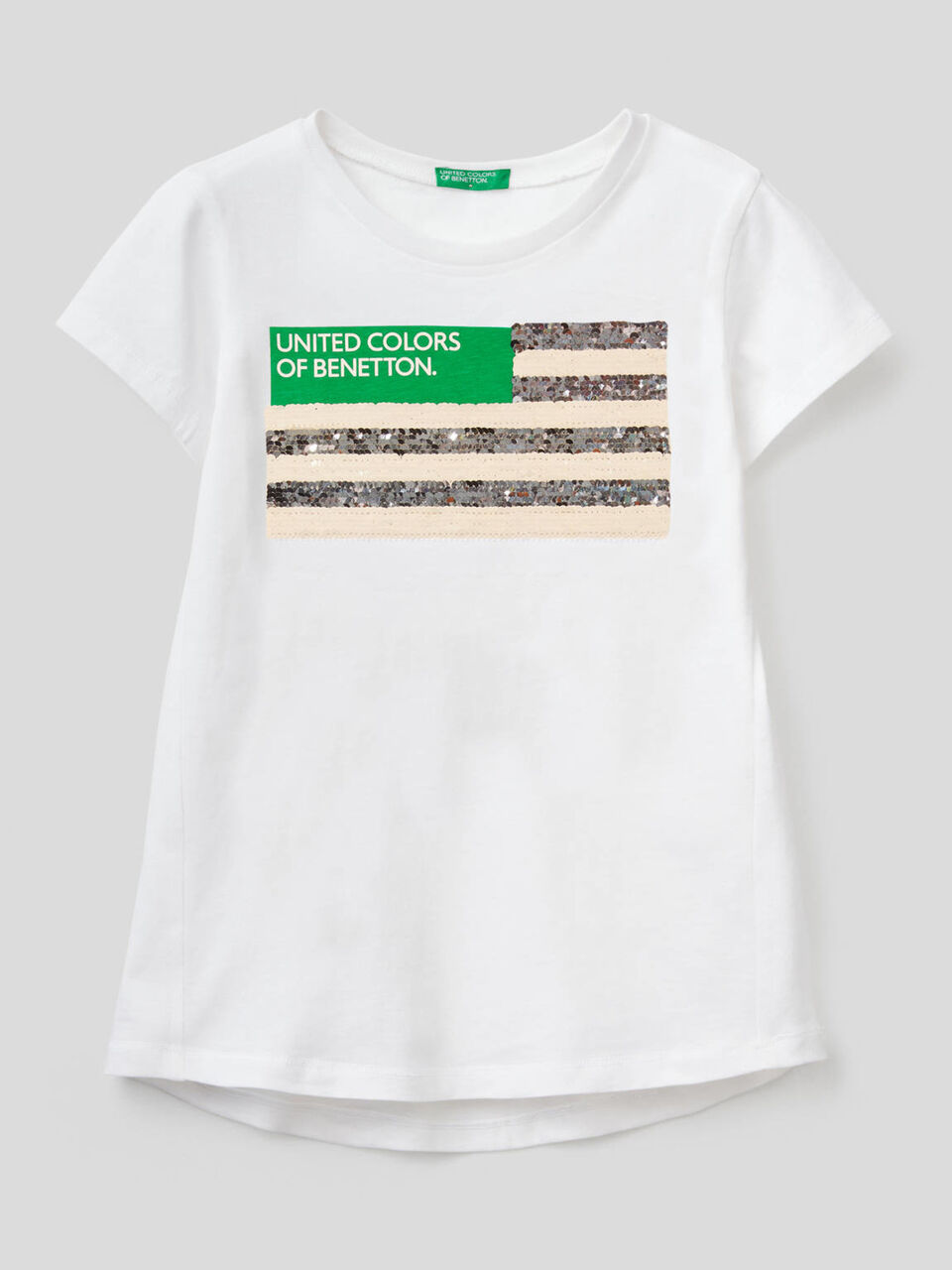 T-shirt en coton avec paillettes image number 2