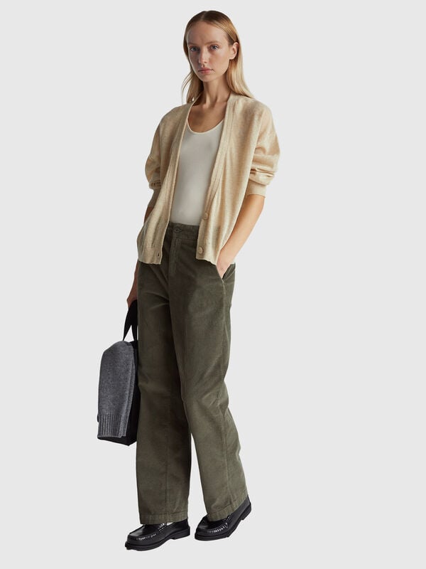 Cardigan léger en mélange d'alpaga Femme