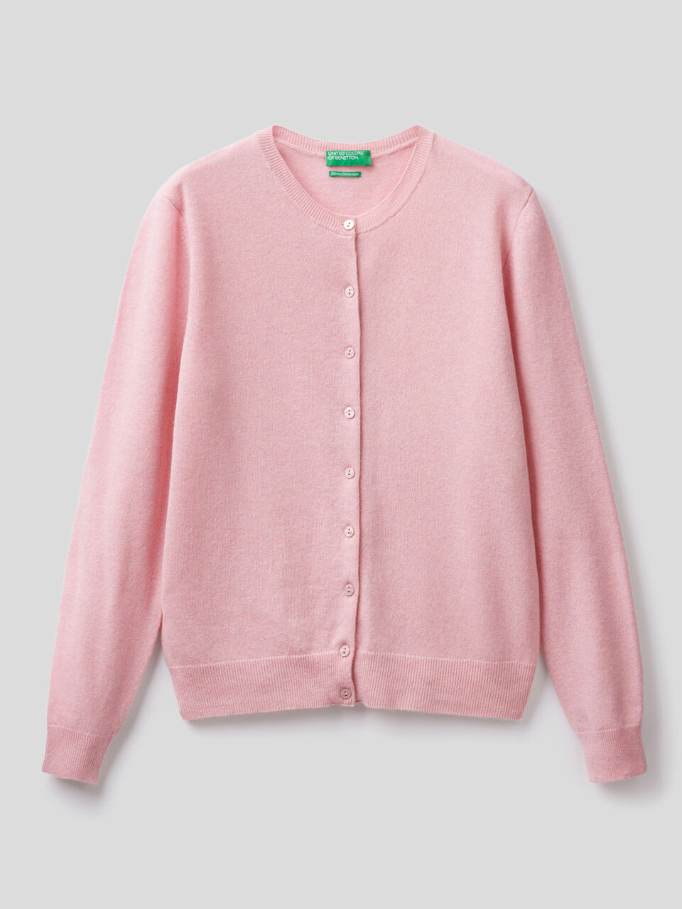 Gilet col rond en pure laine vierge image number 1