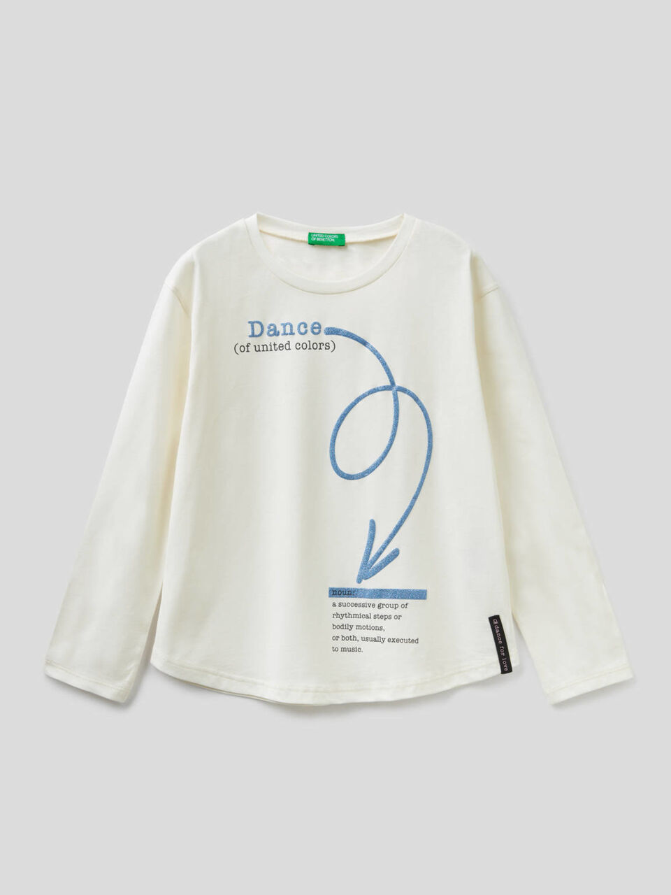 T-shirt 100 % coton avec imprimé glitter image number 1