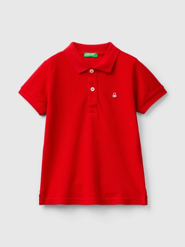 Polo à manches courtes en pur coton Garçon