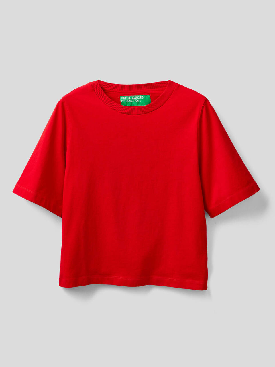 T-shirt coupe boxy 100% coton image number 1