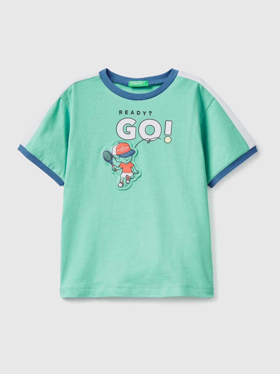 T-shirt à imprimé et écusson