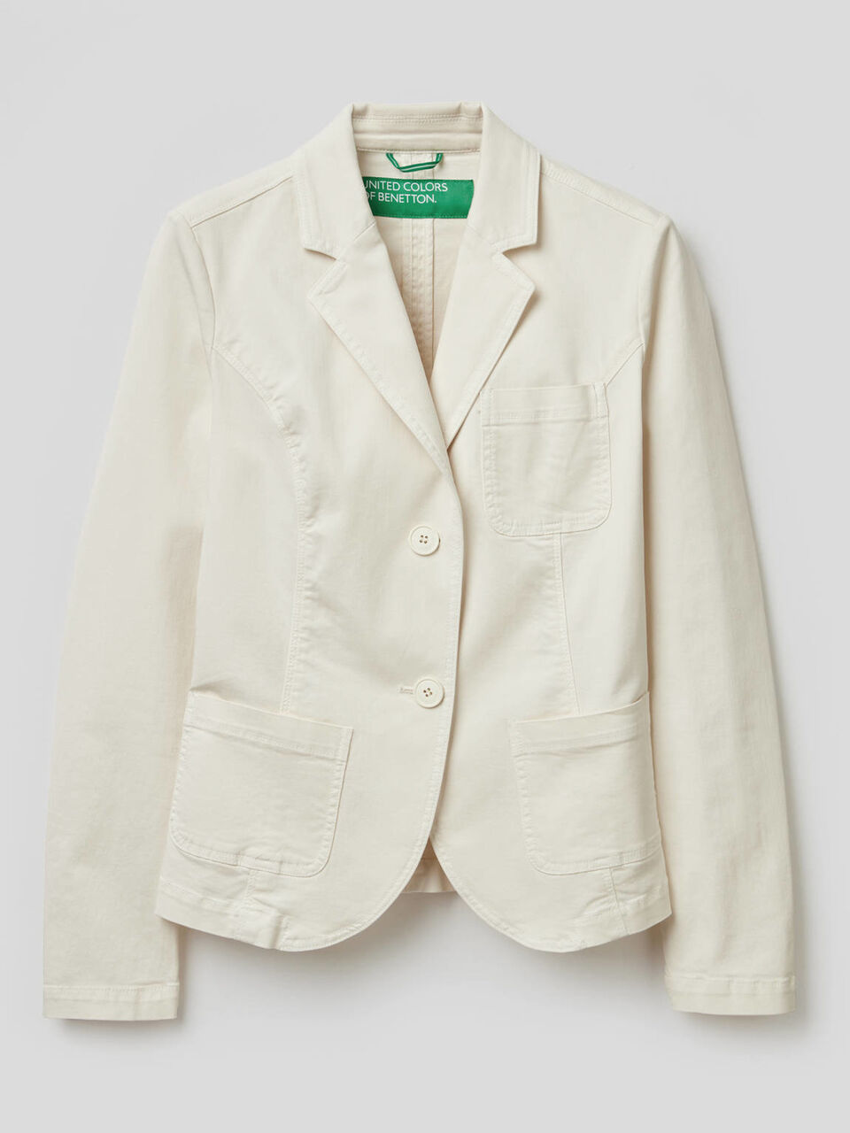 Blazer cintré en coton stretch image number 1