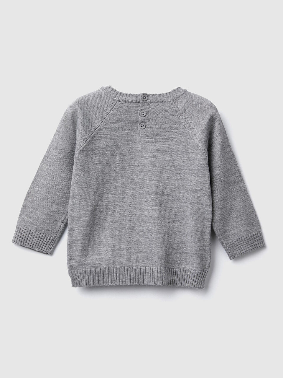 Pull col rond avec intarsia image number 2