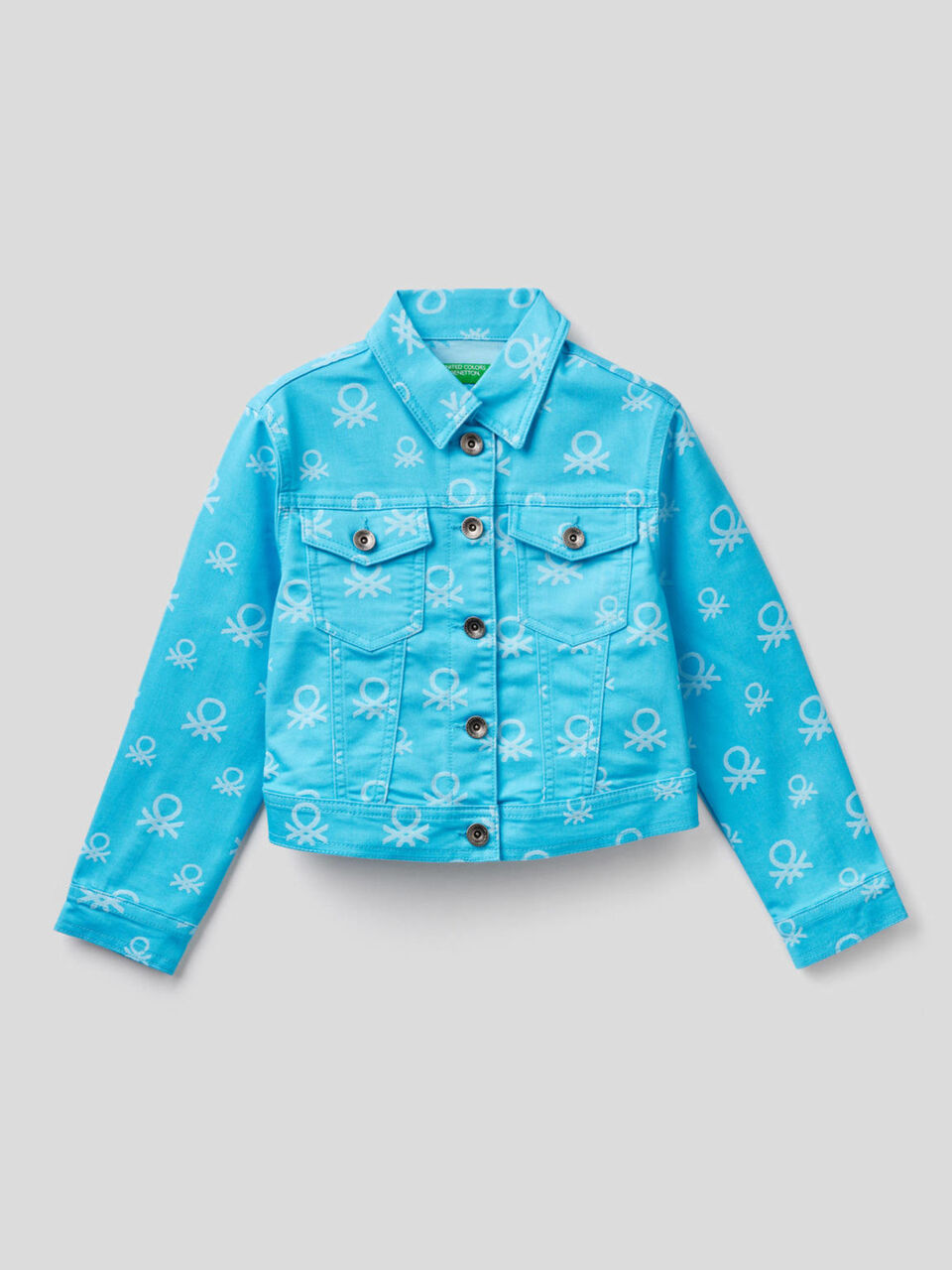 Blouson cropped à logo image number 1